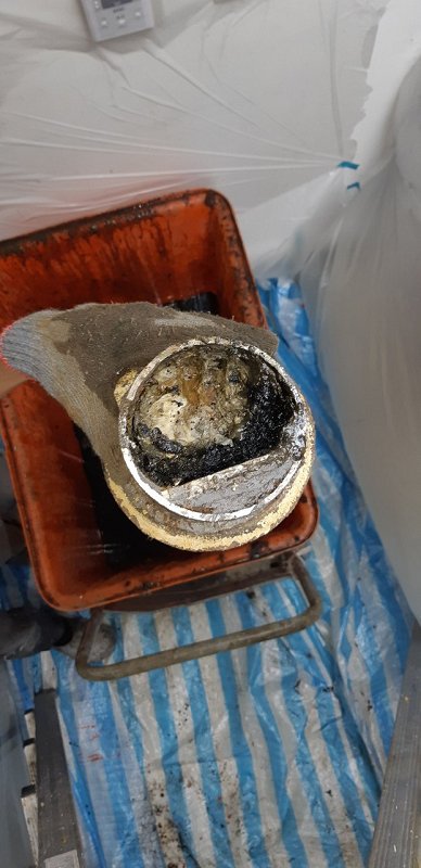 高雄天花板鑄鐵排便管切除、配管・工程照片 10