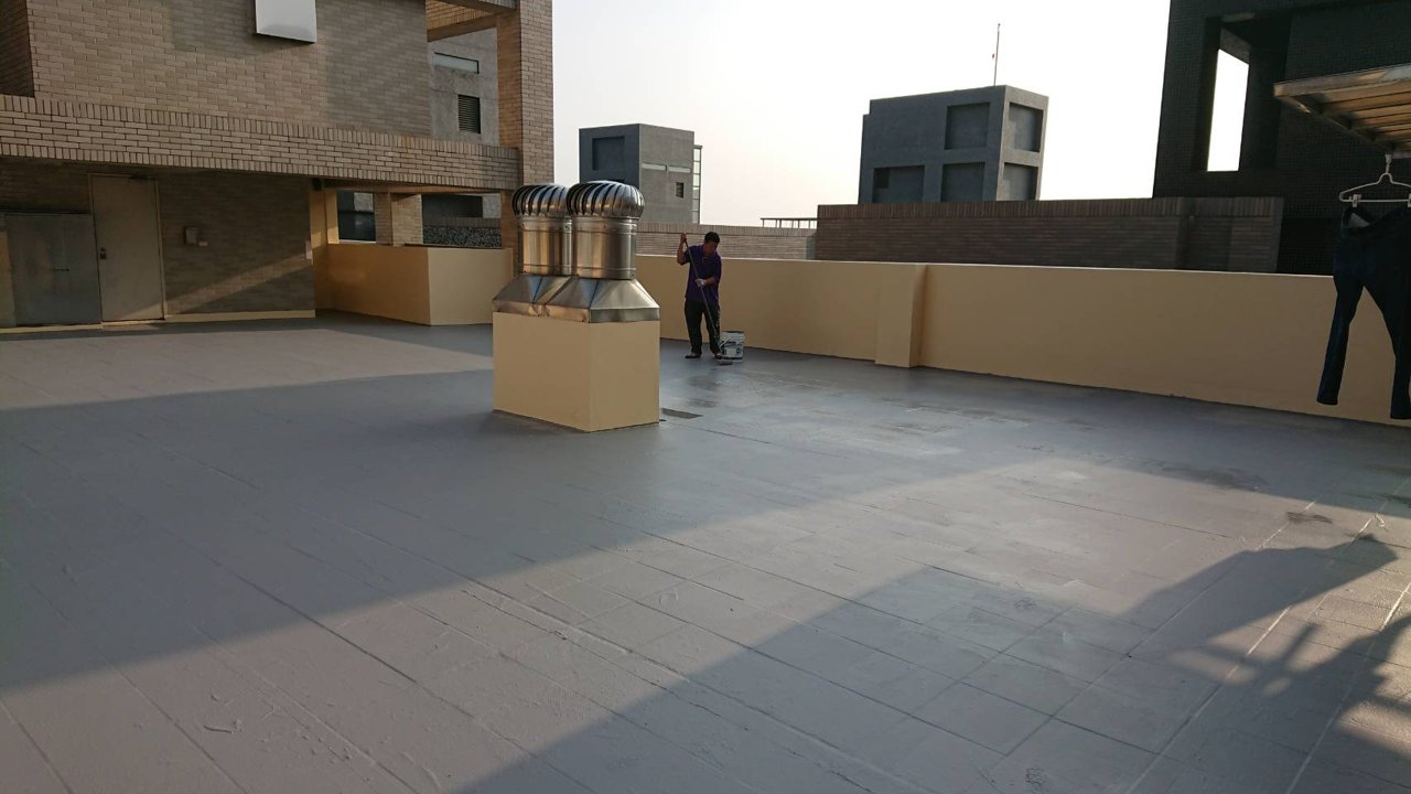 高雄屋頂地板防水工程實際工程照片